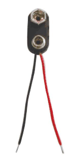 Support de batterie 9V avec fils