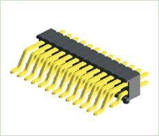 0.8mm Ptich Double Rangée Double Plastique Droit PHAS02