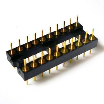 Embases à broches doubles en ligne de 2,54 mm DIP droit