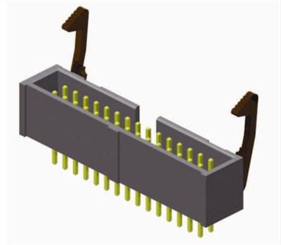 En-tête d’éjecteur de 2,54 mm avec loquet métallique