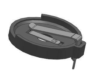 Supports de pile bouton au lithium CR2450 DIP/THM