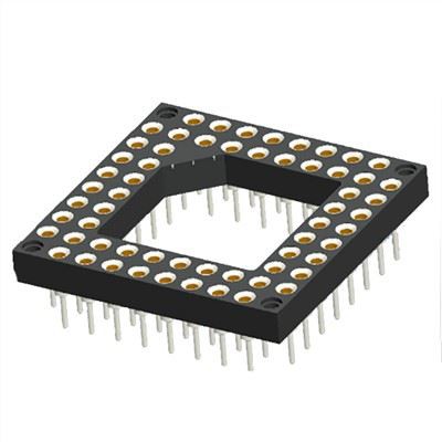 Prise PGA Pin Grid Array usinée 2.54x2.54mm